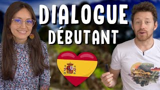 CONVERSATION de base en ESPAGNOL soustitrée 🇪🇸💬 pour les débutants [upl. by Arreic]