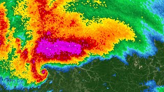 2012 Salyersville KY Supercell Radar Loop [upl. by Mahla]