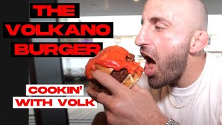 COOKING WITH VOLK  The Volkano Burger 🌋🍔 [upl. by Ailis]