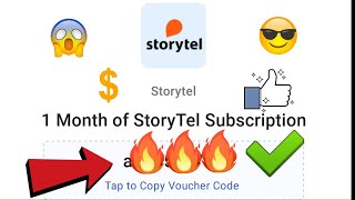 storytel one month free subscription coupon code and paytm cash giveaway watch nowstorytelling [upl. by Elburt]