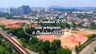 🏗️ ❲06 Oct 2023❳ HDB BTO Ulu Pandan Banks  Glades site progress [upl. by Laerol]