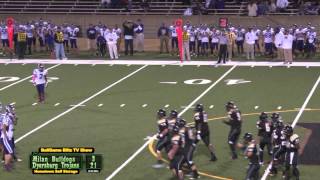 3rd Qtr Milan vs Dyersburg football October 18 2013 [upl. by Dagnah]