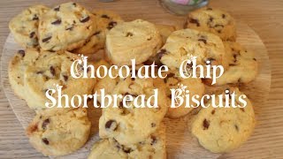 Chocolate Chip Shortbread Biscuits  VLOGMAS DAY 9 [upl. by Dash608]