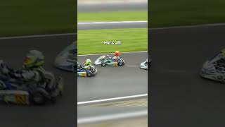 RIDICULOUS Outside DOUBLE overtake by Young GoKart racer [upl. by Wagner]