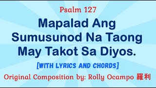 for 19 November 2023 Mass  Salmo 127 Ver 1 Mapalad Ang Sumusunod Na Taong May Takot Sa Dyos [upl. by Serrell]