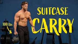 Killer Core Strength With One Simple Movement  Suitcase Carry Exercise Tutorial [upl. by Crutcher]