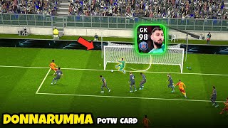 Donnarumma Potw Card Review in eFootball 2024 Mobile  Is He The Best Gk In eFootball [upl. by Airalav]