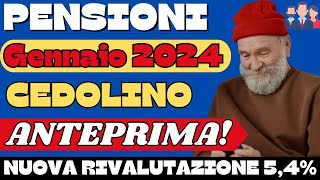 PENSIONI ANTEPRIMA CEDOLINO GENNAIO 2024 VEDIAMO Cosa conterrà [upl. by Ruperta]