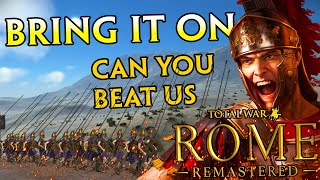 Multiplayer battles W Pixelated Apollo  Total War Rome remastered [upl. by Wiebmer]