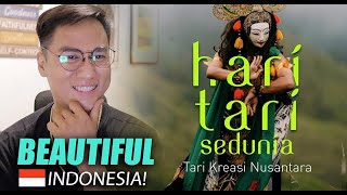 Tari Kreasi Nusantara – Hari Tari Sedunia  SINGER REACTION [upl. by Suoirrad]