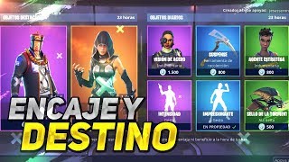 SKIN ENCAJE Y DESTINO BAILE IMPRESIONATE TIENDA FORTNITE 26 de Febrero [upl. by Etan312]