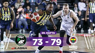 Darüşşafaka Lassa 7379 Fenerbahçe Beko  Türkiye Sigorta Basketbol Süper Ligi [upl. by Leihcim]