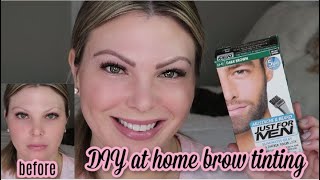 DIY AT HOME EYEBROW TINTING [upl. by Divadnoj]