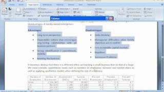 Format Columns in Microsoft Word [upl. by Lhok]