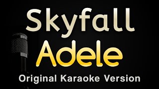 Skyfall  Adele Karaoke Songs With Lyrics  Original Key [upl. by Ecnerwal]