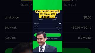 When Your Covered Call Almost Gets Exercised  SPLG ETF Options Trading Shortsplg stockoptions [upl. by Nyltak]