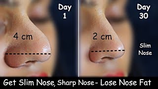 Get Slim Nose  Lose Nose Fat  Nose Reshaping  No Surgery  Nose Slimming Sharp Nose Exercise [upl. by Weber208]