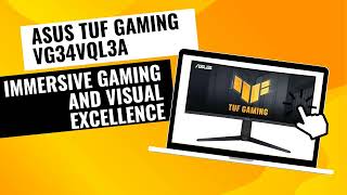 ASUS TUF Gaming 34” 1440P 1500R Curved Monitor VG34VQL3A [upl. by Idnem]