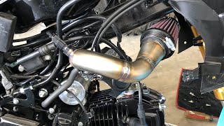 Dinger Built intake for Honda Grom  install video [upl. by Gillmore]