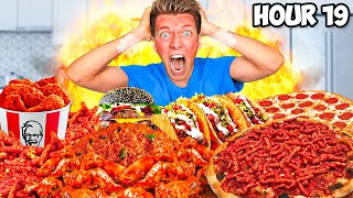 Trying Extreme Eating Challenges SHOCKING Eating the Worlds UNHEALTHIEST Diet for 100 Hours [upl. by Masha]