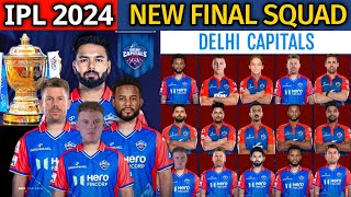 IPL 2024  Delhi Capitals New Final Squad  DC Team 2024 Players List  DC 2024 Squad  DC Team 2024 [upl. by Niehaus]