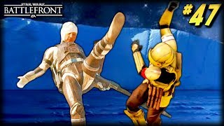 Star Wars Battlefront  Funny Moments 47 Epic Dengar Kick Nien Nunb in Battlefront 2 [upl. by Ariaec390]