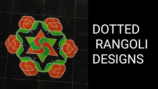 DOTTED RANGOLI DESIGNS [upl. by Jasmine]