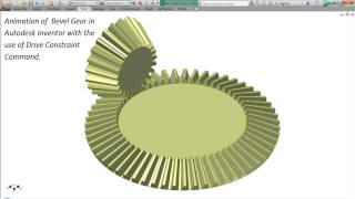 Animation of a Bevel Gear1 [upl. by Lika]