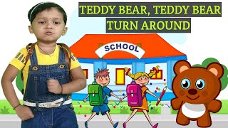 Teddy Bear Teddy Bear Turn Around Song  Teddy Bear Teddy Bear nursery rhymes  Teddy Bear Song [upl. by Airemat341]