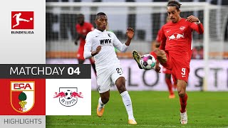 FC Augsburg  RB Leipzig  02  Highlights  Matchday 4 – Bundesliga 202021 [upl. by Aehsrop81]