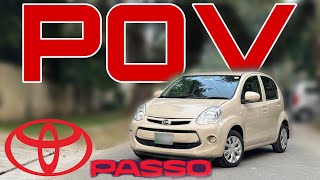 Toyota Passo POV Drive  Better than Vitz  jdm [upl. by Ymia]