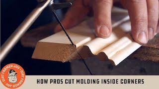 How Pros Cut Molding Inside Corners [upl. by Heymann662]