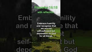 Proverbs 1618 With Reflection motivation inspiration [upl. by Lana288]