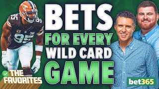 NFL Wild Card Betting Predictions amp BETS for NFL Playoffs NFL Expert Picks  The Favorites Podcast [upl. by Eilsek415]