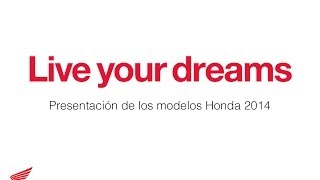 Presentación de los nuevos modelos Honda 2014 [upl. by Yrohcaz282]