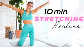 10 min FULL BODY STRETCH  FLEXIBILITY ROUTINE  Beginner to Advanced [upl. by Nylde]