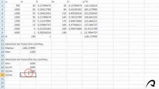 Practica Variable unidimensional discreta 0307 Medidas de posición no central [upl. by Narbig]