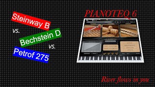 Pianoteq 6 Steinway B vs Bechstein D 282 vs Petrof 275 on KAWAI MP11SE [upl. by Nahtnahoj]