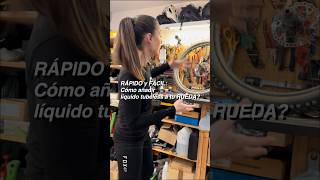 💥RÁPIDO y FÁCIL ¿Cómo añadir líquido tubeless a tu RUEDA  neumático de la bicicleta [upl. by Revlys813]