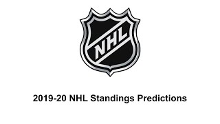 201920 NHL Standings Predictions [upl. by Rocker]