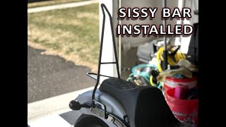 Edward Richie Sissy Bar Install on Softail Street Bob [upl. by Almeida314]