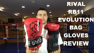 Rival Evolution Bag Boxing Gloves RB11 Review by ratethisgear [upl. by Ecilayram]