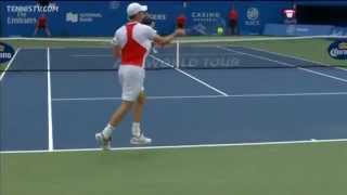 Querrey Races Down Djokovic Drop Shot in Toronto Hot Shot [upl. by Perron]