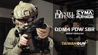 Daniel Defense by Cyma Platinum DDM4 PDW SBR  Airsoft Replica Presenation [upl. by Caras849]