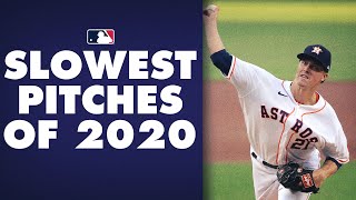 MLBs Slowest Pitches of the 2020 Season Ft Zack Greinke tons of eephus pitches [upl. by Aerona]