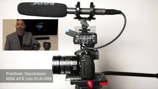 Panasonic GH5 XLR Adapter DMWXLR1 with Sennheiser  Rode Mics [upl. by Orag75]