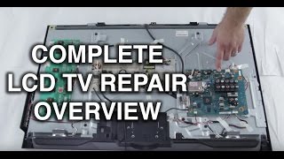 LCD TV Repair Tutorial  LCD TV Parts Overview Common Symptoms amp Solutions  How to Fix LCD TVs [upl. by Wadesworth]