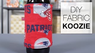 DIY Fabric Koozie Tutorial [upl. by Acirne]