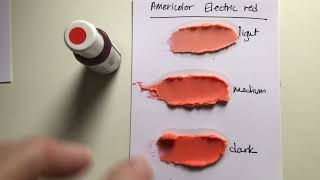 Americolor Electric Red food coloring swatch test [upl. by Oicram]