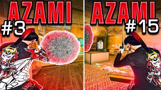 15 BEST AZAMI SETUPS on BORDER  Rainbow Six Siege [upl. by Amary]